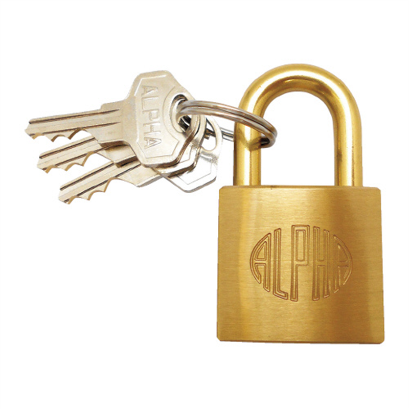 アルファ シリンダー錠 NO.1000-25 袋入 25mm 1個（ご注文単位1個）【直送品】