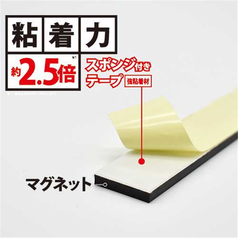 マグエックス 強粘着付マグネットテープ 2本入 MSTPK-200 1個（ご注文単位1個）【直送品】