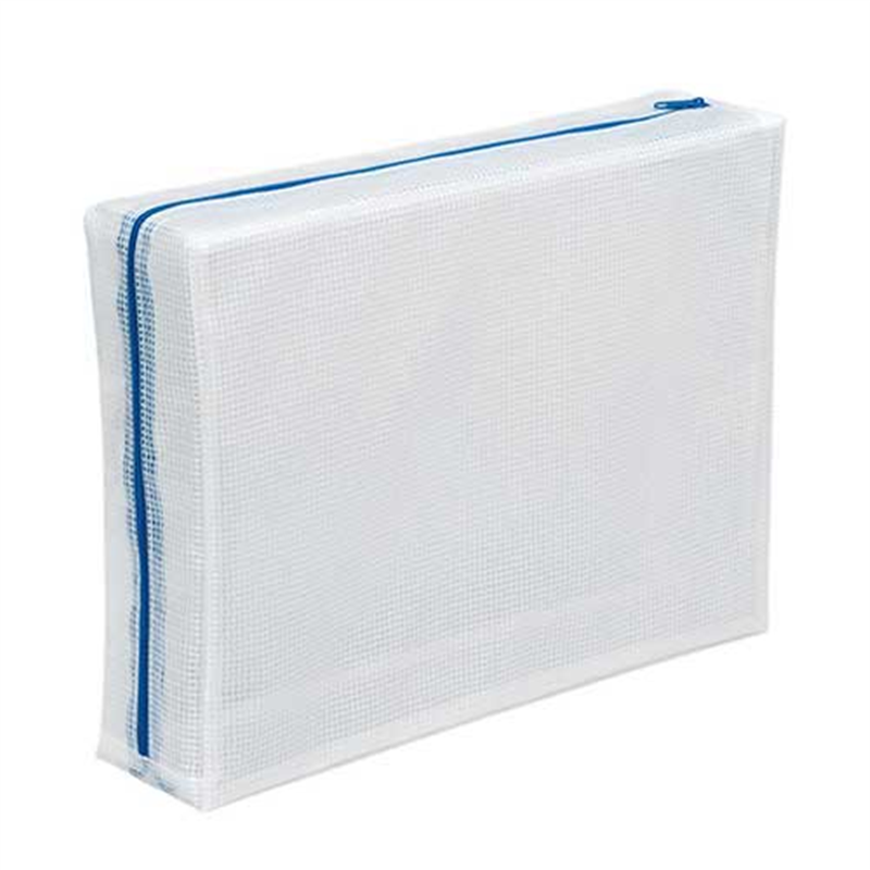 マグエックス メッシュケース デカマチ MMCL-A4-D 青 1個（ご注文単位1個）【直送品】