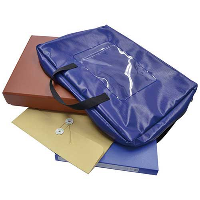 マグエックス 耐水メールバッグB4 マチ有り 青 MPO-B4B-D 1個(ご注文単位1個)【直送品】