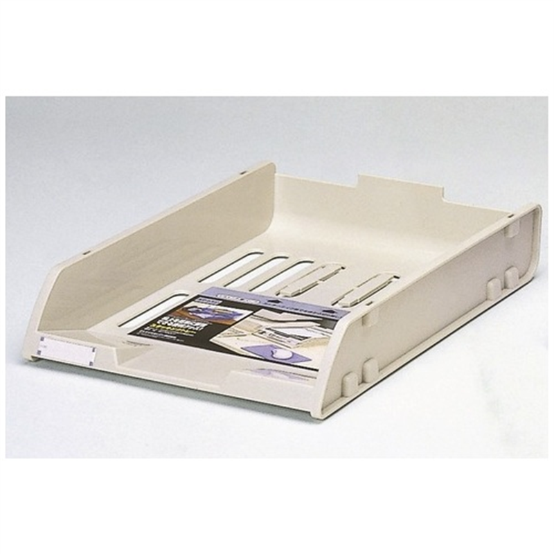 サンコープラスチック スタッキングトレー 92022 A4 グレー 1個(ご注文単位1個)【直送品】