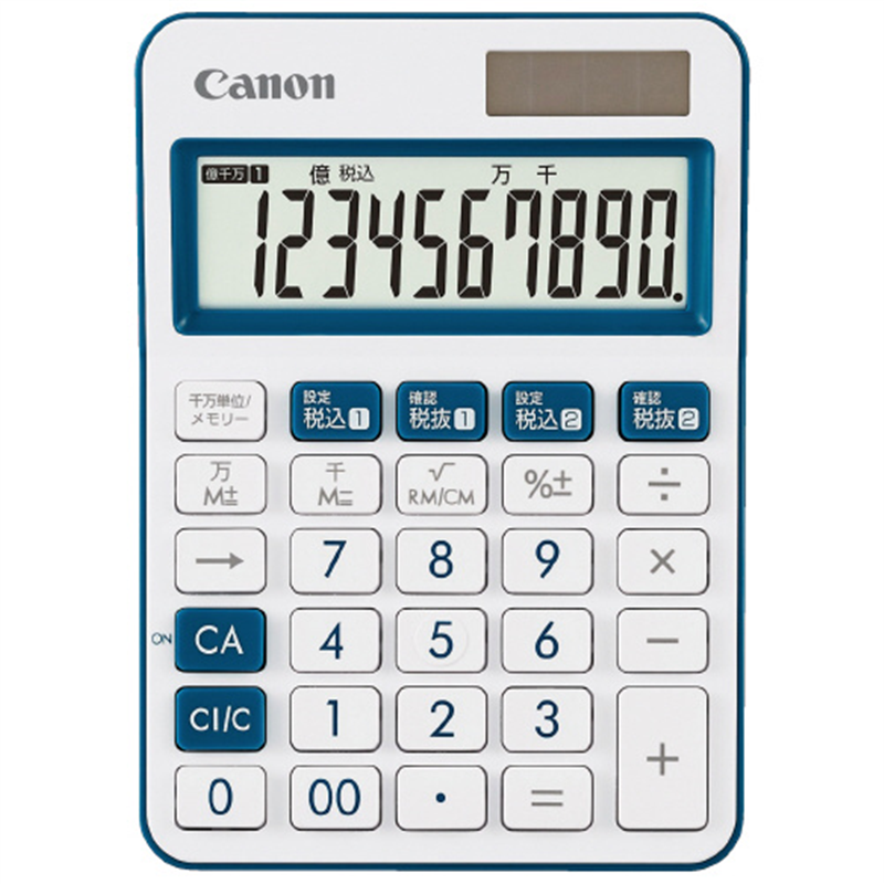 キヤノン ミニ卓上電卓 LS-105WUC-NV 1個（ご注文単位1個）【直送品】