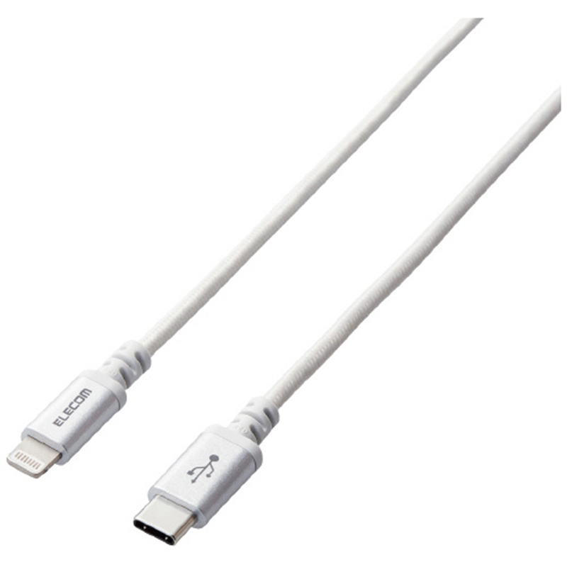 エレコム Type-C-Lightningケーブル 高耐久 1.2m 1個（ご注文単位1個）【直送品】