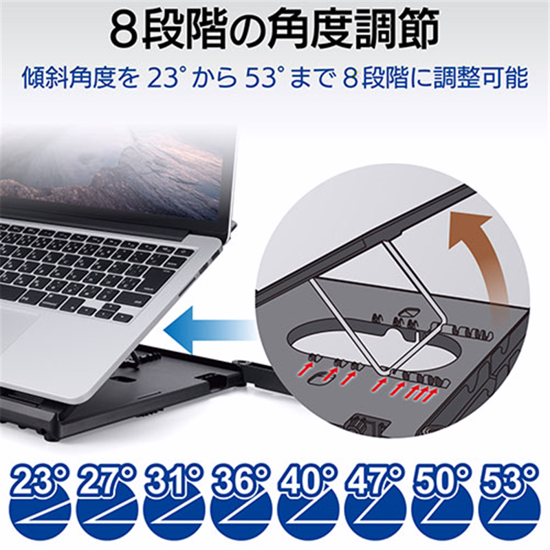 エレコム ノートPCスタンド 折りたたみ PCA-LTS8BK 1個(ご注文単位1個)【直送品】