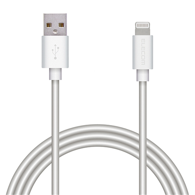 エレコム Lightningケーブル 1m MPA-UALA10WH 1個（ご注文単位1個）【直送品】