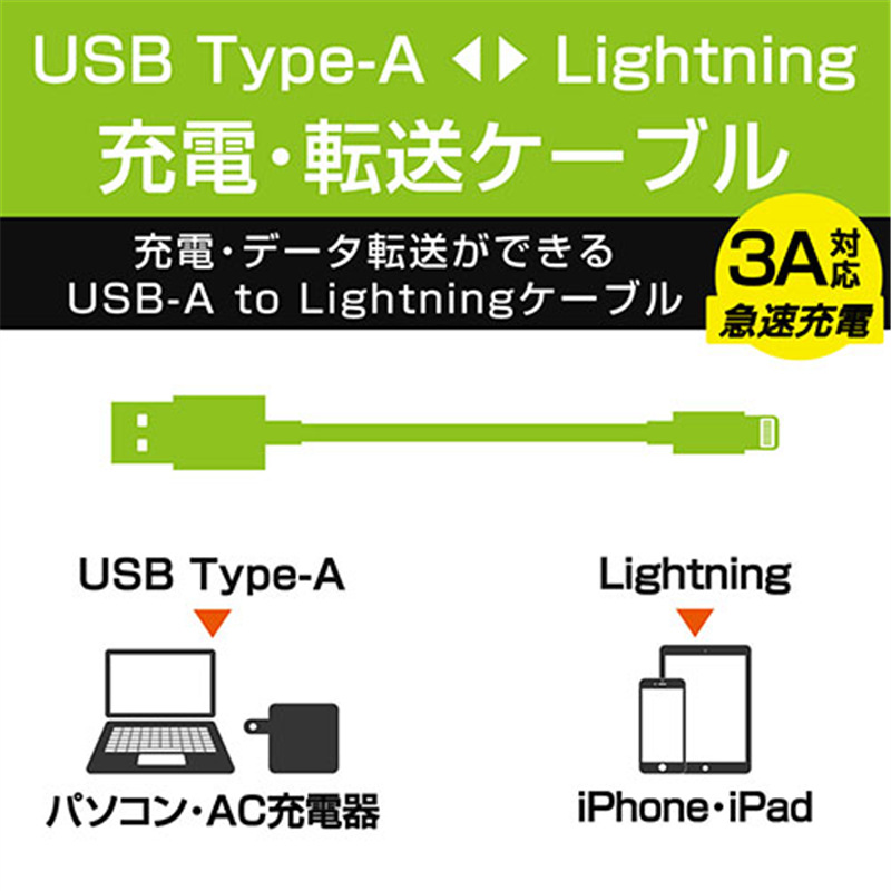 エレコム Lightningケーブル 1m MPA-UALA10WH 1個(ご注文単位1個)【直送品】