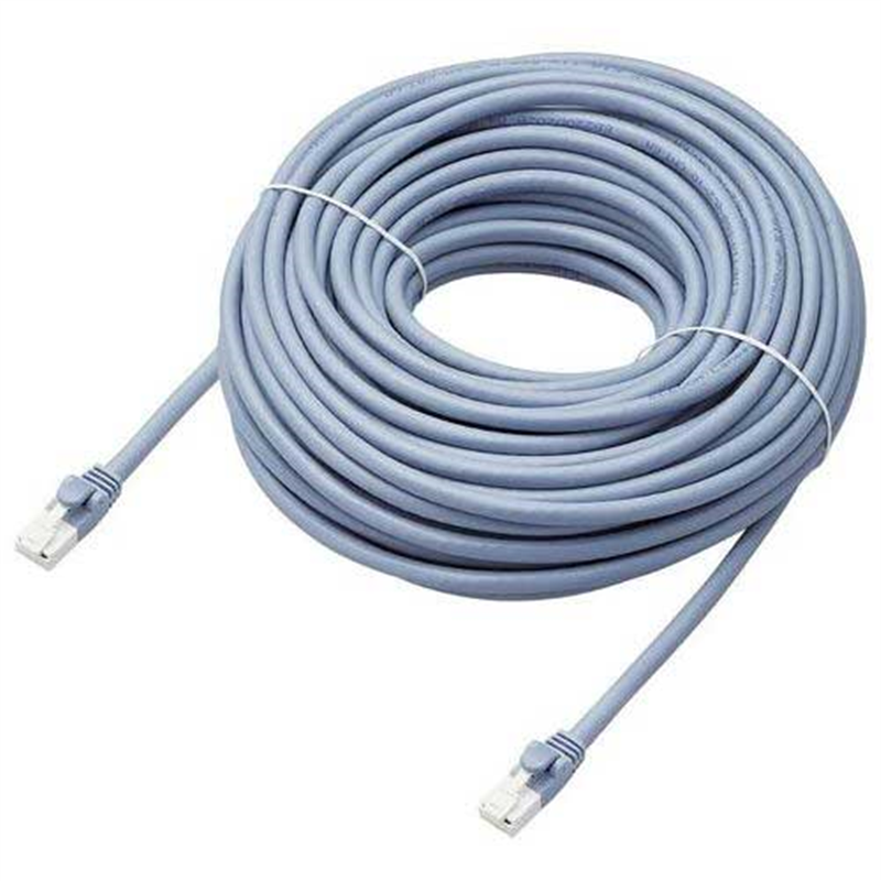 エレコム LANケーブルCat6A RoHS ブルー 20m 1個（ご注文単位1個）【直送品】