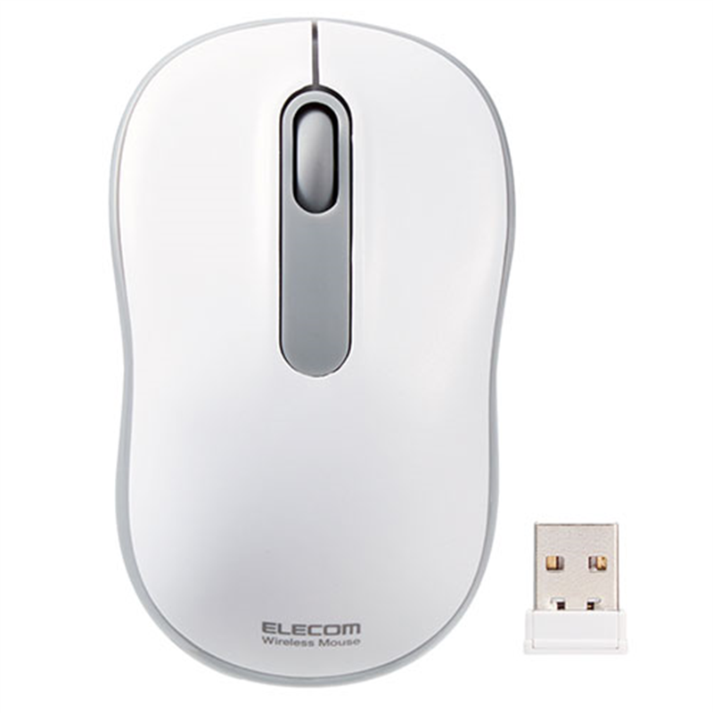 エレコム 抗菌静音無線マウス M 白 M-DY11DRSKWH 1個（ご注文単位1個）【直送品】