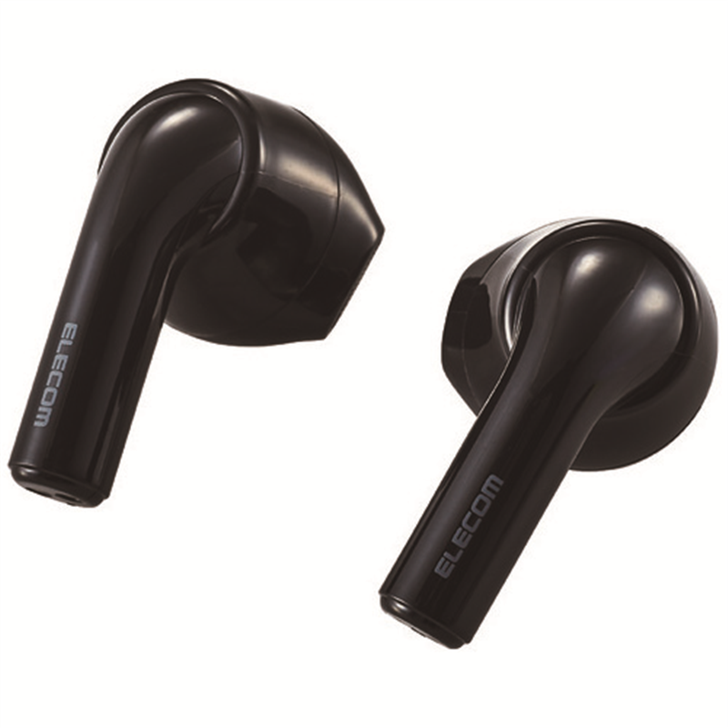 エレコム Bluetoothヘッドホン LBT-TWS11BK 黒 1個（ご注文単位1個）【直送品】