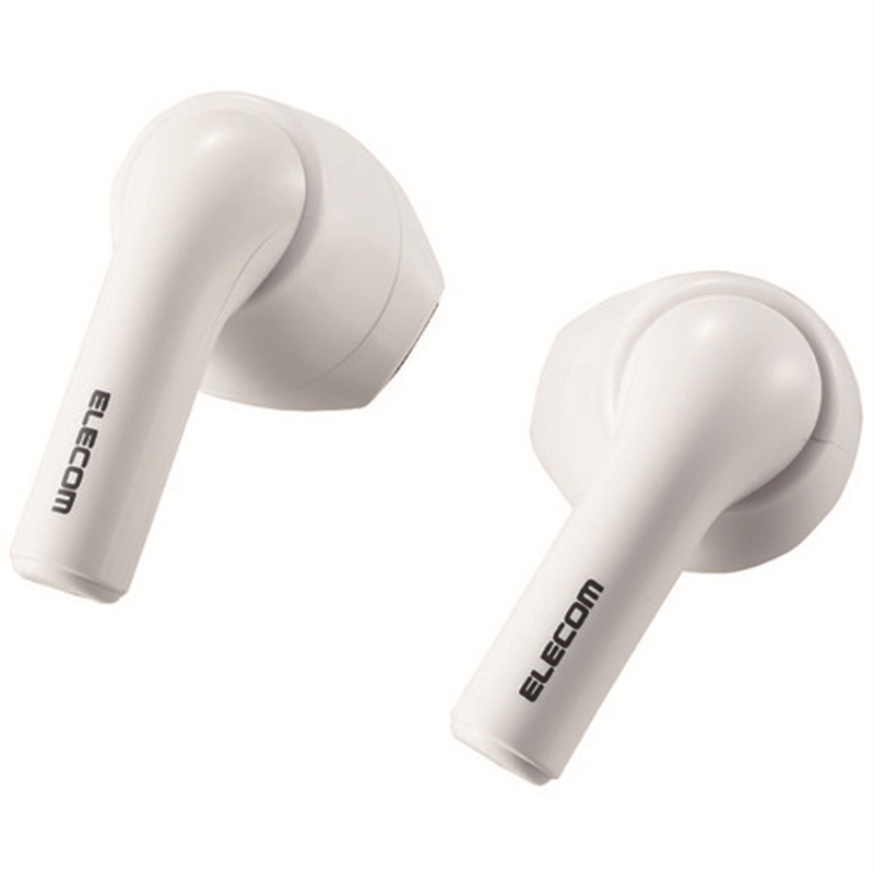 エレコム Bluetoothヘッドホン LBT-TWS11WH 白 1個（ご注文単位1個）【直送品】