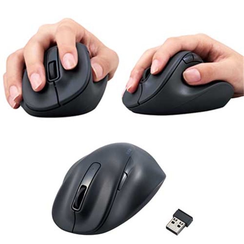 エレコム 静音ワイヤレスマウスM M-XGM30DBSKBK 1個（ご注文単位1個）【直送品】