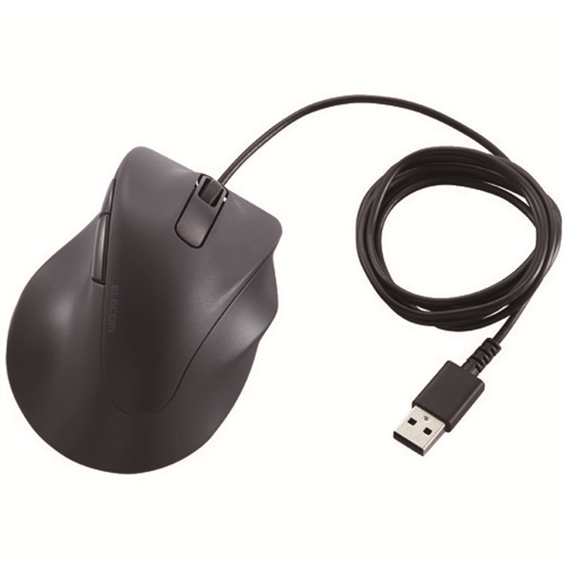 エレコム 静音有線マウスM M-XGM30UBSKBK 1個（ご注文単位1個）【直送品】