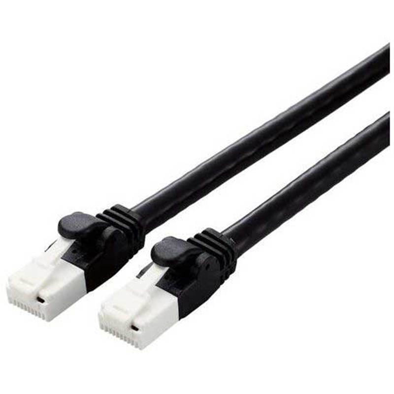 エレコム LANケーブルCat6A 1m 黒 LD-GPAT/BK1/RS 1個（ご注文単位1個）【直送品】