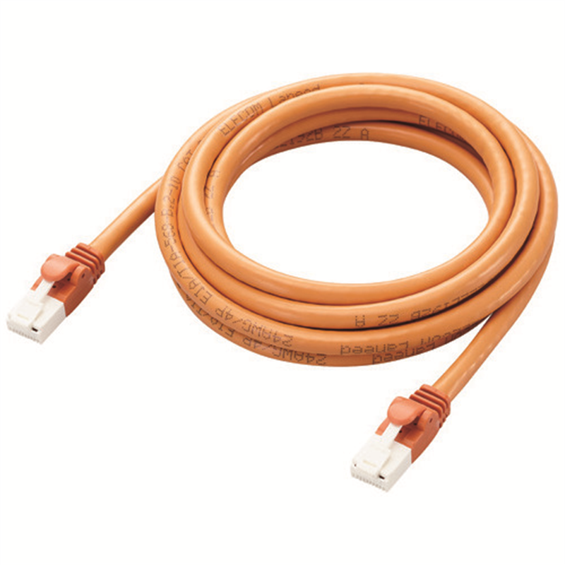 エレコム LANケーブルCat6Aオレンジ2mLD-GPAT/DR2/RS 1個(ご注文単位1個)【直送品】