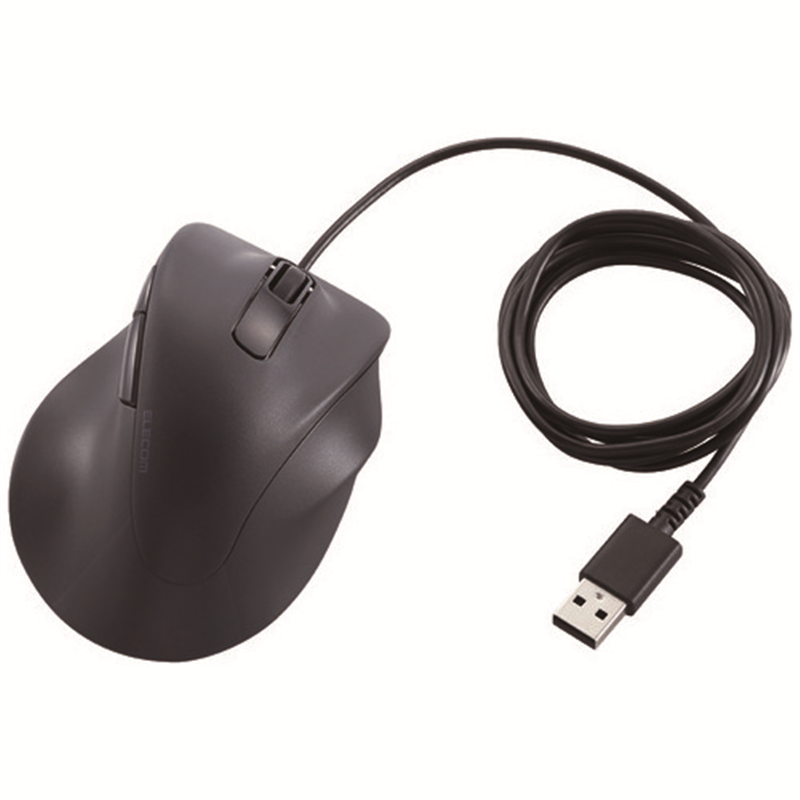 エレコム 静音有線マウスS M-XGS30UBSKBK 1個（ご注文単位1個）【直送品】