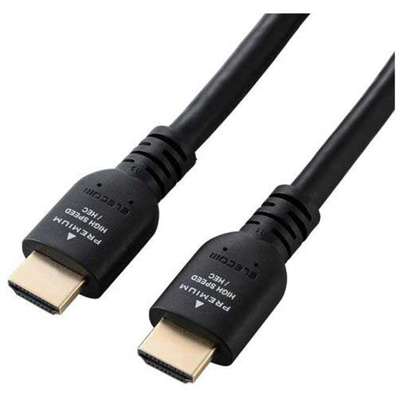 エレコム PremiumHDMIケーブル 5m DH-HDPS14E50BK2 1個（ご注文単位1個）【直送品】