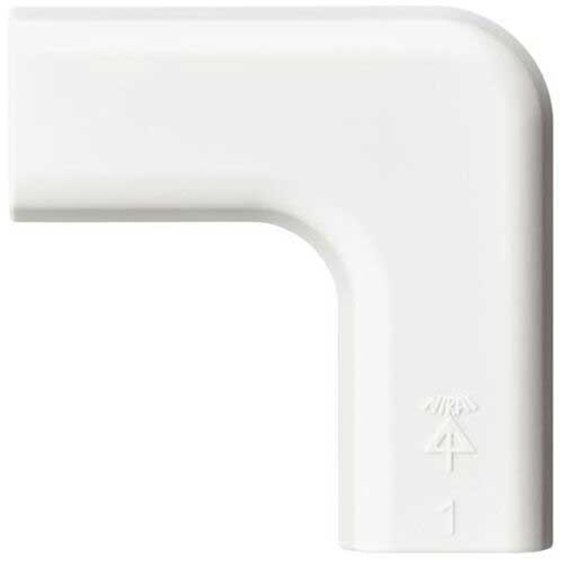 エレコム 壁用 マガリ 16mm ホワイト LD-GAFM1MWH 1個（ご注文単位1個）【直送品】