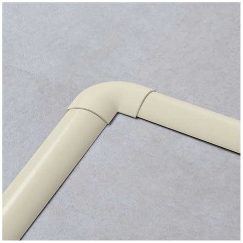 エレコム 床用マガリ 54mm ベージュ LD-GAM47MA 1個(ご注文単位1個)【直送品】