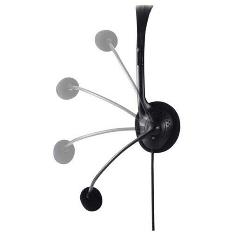 エレコム 片耳USBヘッドセットHS-HP14MUBK 1個(ご注文単位1個)【直送品】