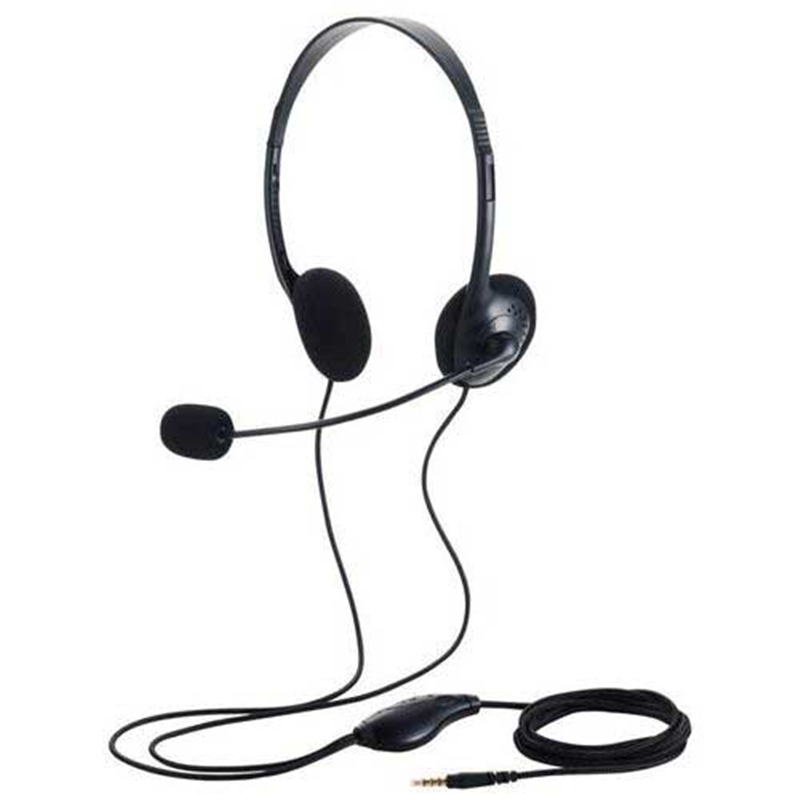 エレコム 4極 両耳オーバーヘッドセットHS-HP14STBK 1個（ご注文単位1個）【直送品】