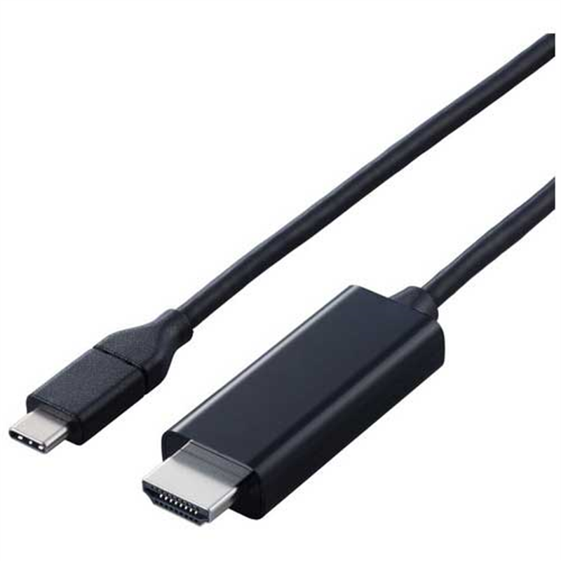 エレコム Type-C-HDMIケーブル 5m CAC-CHDMI50BK2 1個（ご注文単位1個）【直送品】