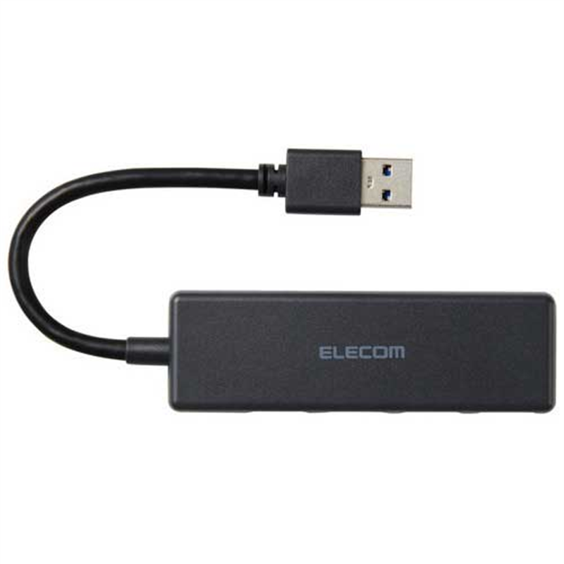 エレコム USBハブ4ポート(5Gbps) U3H-H040BK 1個（ご注文単位1個）【直送品】