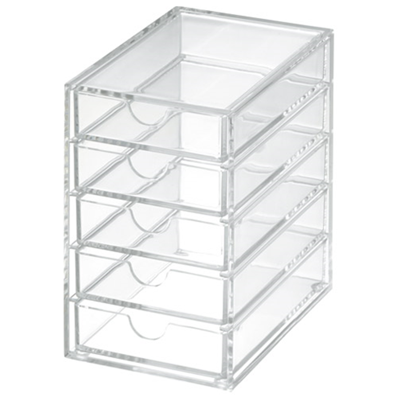 スマイル アクリル収納ケース5段 741165 1個(ご注文単位1個)【直送品】