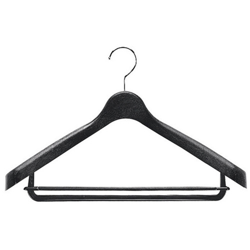 スマイル 業務用スーツハンガー Wバー付 1個（ご注文単位1個）【直送品】