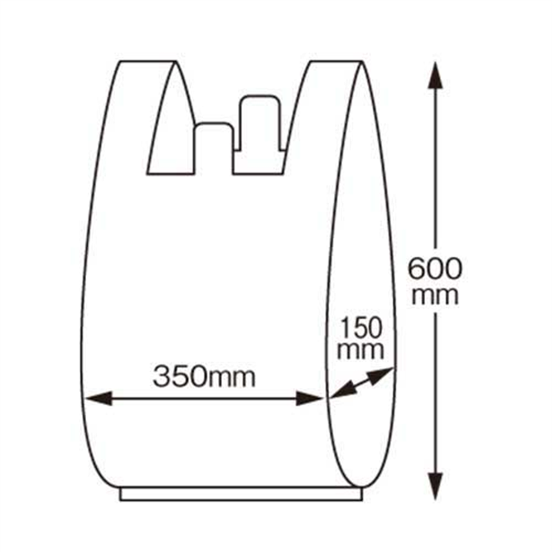 クラフトマン 取っ手付きゴミ袋 半透明 20L 50枚 1個(ご注文単位1個)【直送品】