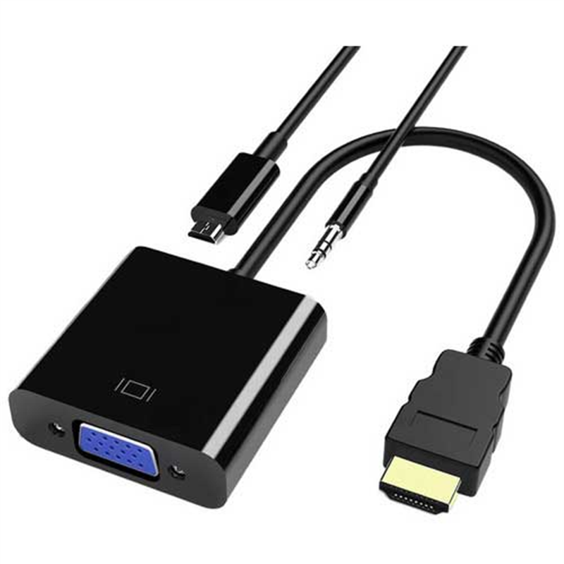 ルーメン 変換アダプタ HDMI-VGA LAD-HDMIVGA 1個（ご注文単位1個）【直送品】