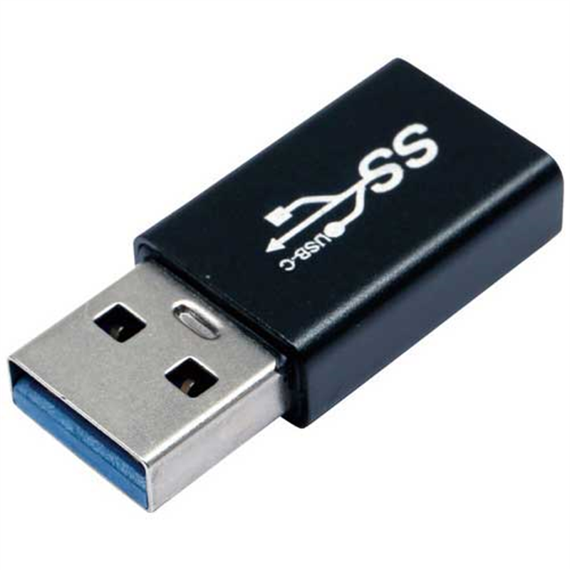 ルーメン USB Type-AオスType-Cメス 変換アダプタ 1個（ご注文単位1個）【直送品】