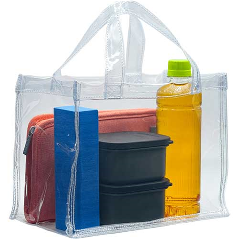 OCSコーポレーション 透明手提バッグ 小 OCS-2520135 1枚 1個（ご注文単位1個）【直送品】