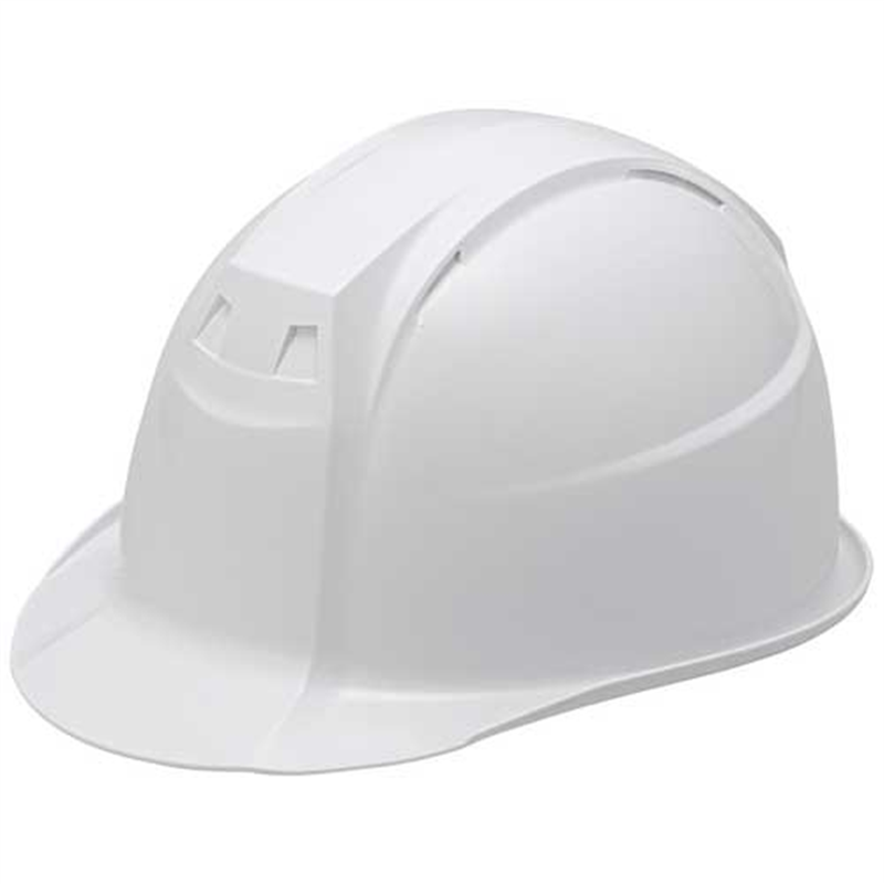 加賀産業 ヘルメット つば付 アメリカン型 ホワイト 1個（ご注文単位1個）【直送品】