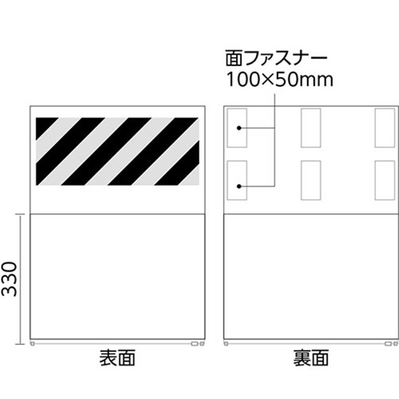 ユニット ワンタッチ取付標識 341-981 1個（ご注文単位1個）【直送品】