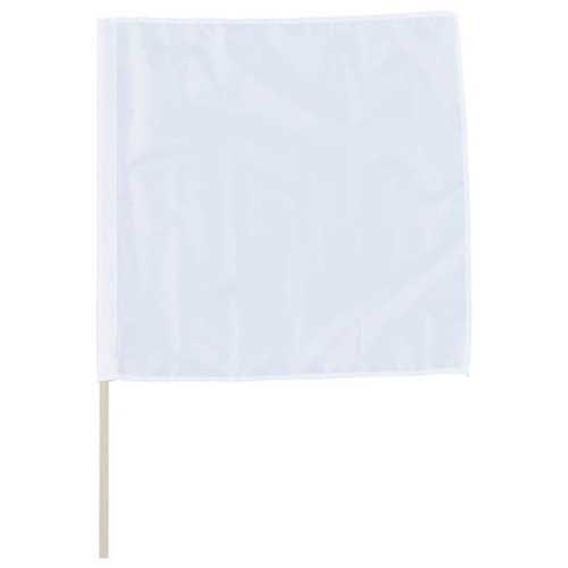 ユニット 手旗 白 面ファスナー付 1個（ご注文単位1個）【直送品】
