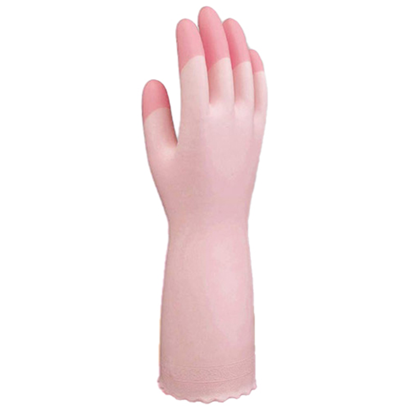 エステー ビニール中厚手 指先強化 M ピンク 1個(ご注文単位1個)【直送品】