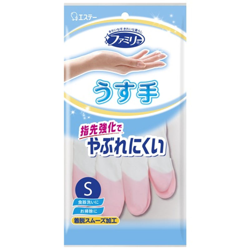 エステー ビニールうす手 指先強化 S ピンク 1個（ご注文単位1個）【直送品】