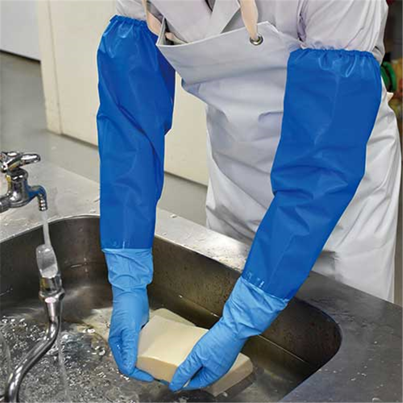 エステー ニトリル手袋中厚手腕カバー付 No.390 L 1個(ご注文単位1個)【直送品】