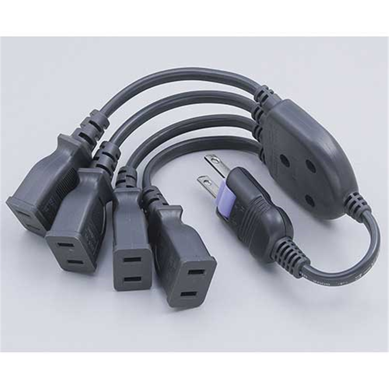 朝日電器 4分配コード W-X1200NB(DG) 1個(ご注文単位1個)【直送品】