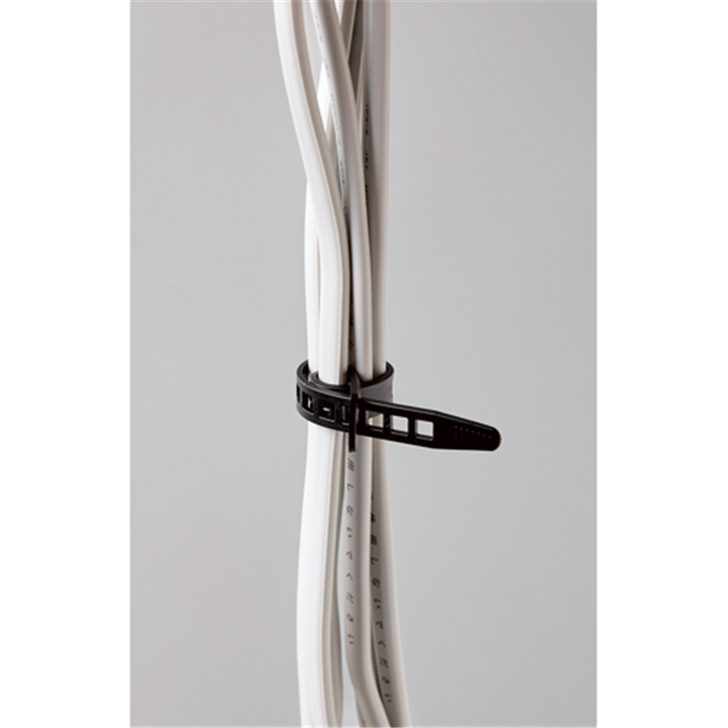 朝日電器 結束リピート 100mm KBR-N100015(BK) 15本 1個(ご注文単位1個)【直送品】