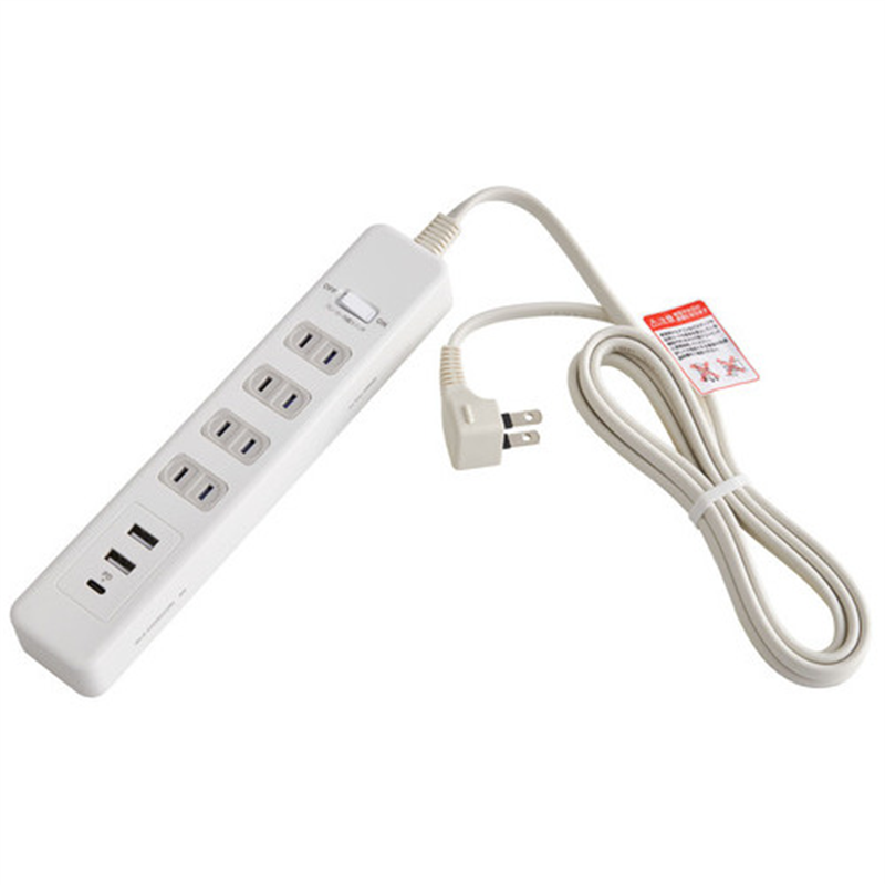 朝日電器 集中SW付USBタップ WLS-4322SUC(W) 1個(ご注文単位1個)【直送品】