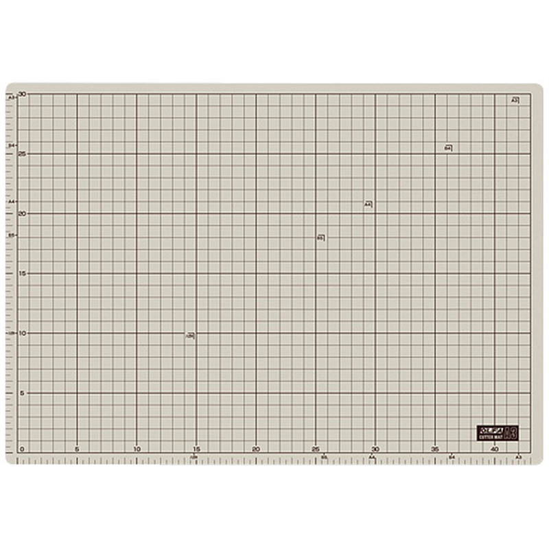 オルファ カッターマット 135B A3 グレー/茶 1個(ご注文単位1個)【直送品】