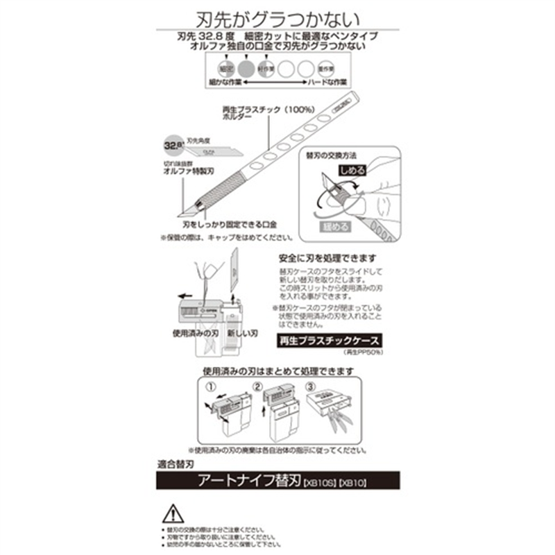 オルファ アートナイフ 10BS 1個(ご注文単位1個)【直送品】