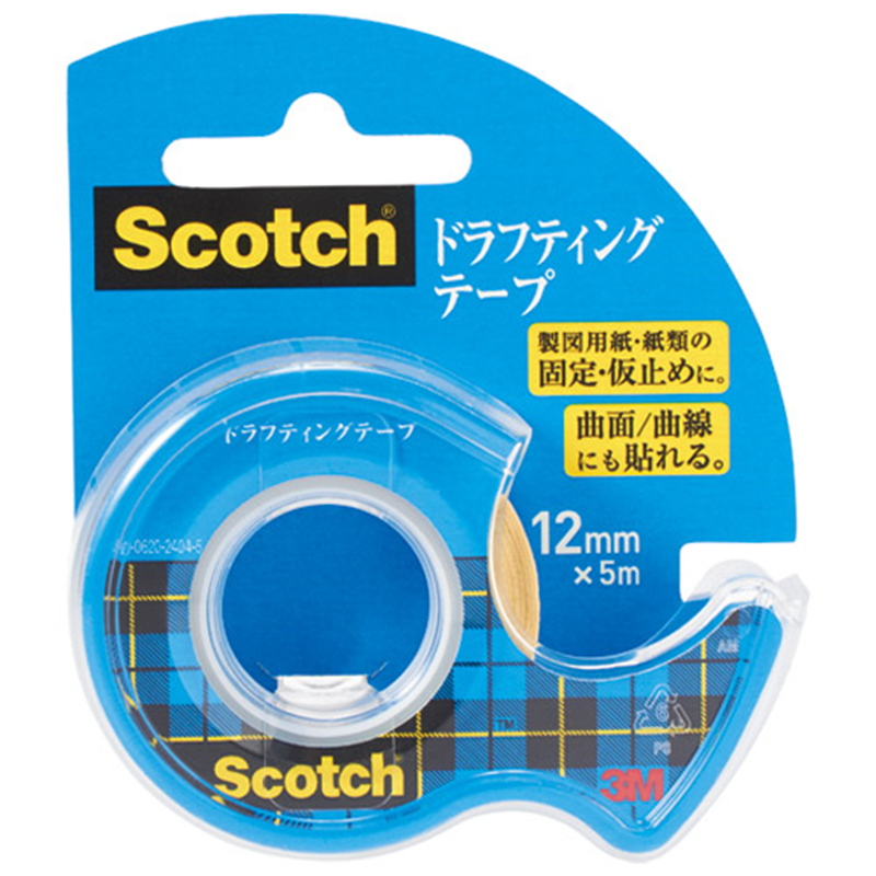 スリーエム ジャパン ドラフティングテープ D-12 12mm×5m 1個（ご注文単位1個）【直送品】
