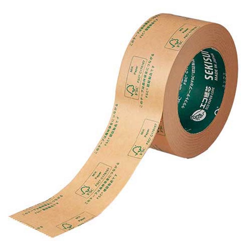 セキスイ クラフトテープNo.500FP 森林認証印刷 50×50 1個（ご注文単位1個）【直送品】