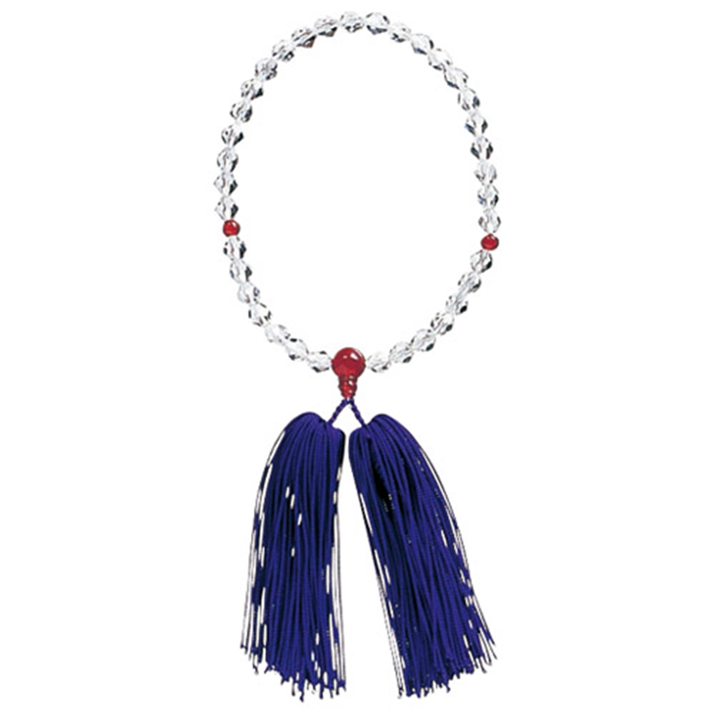 雲州堂 念珠 UN-12 新水晶 女性用 1個（ご注文単位1個）【直送品】