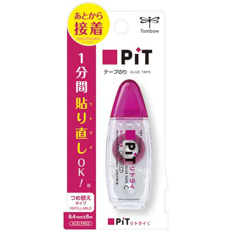 トンボ鉛筆 テープのり ピットリトライCN PN-CRN 1個(ご注文単位1個)【直送品】