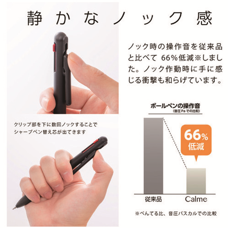 ぺんてる 複合ボールペンCalme0.5 黒 BXAW355A 1個（ご注文単位1個）【直送品】