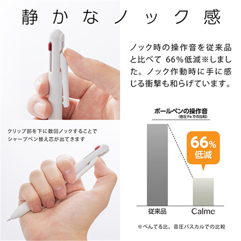 ぺんてる 複合ボールペンCalme0.5 G白 BXAW355W 1個(ご注文単位1個)【直送品】