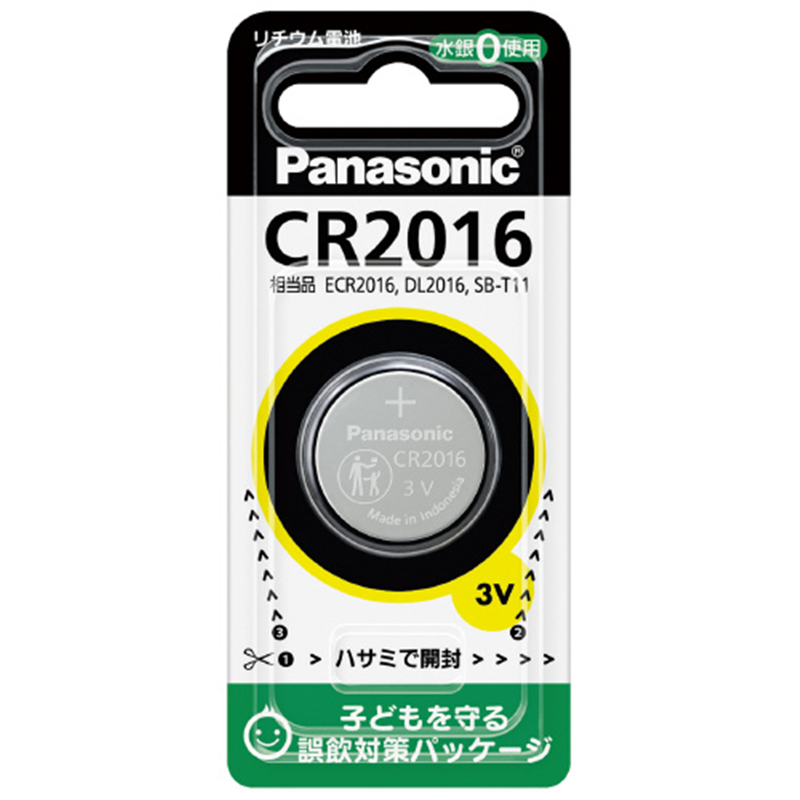 Panasonic リチウムコイン電池 CR2016P 1個（ご注文単位1個）【直送品】